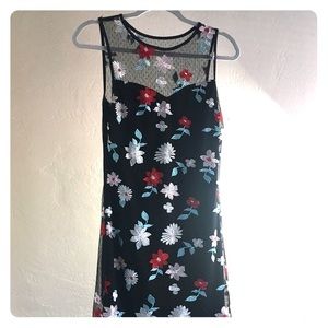 Floral Form Fitting Dress
